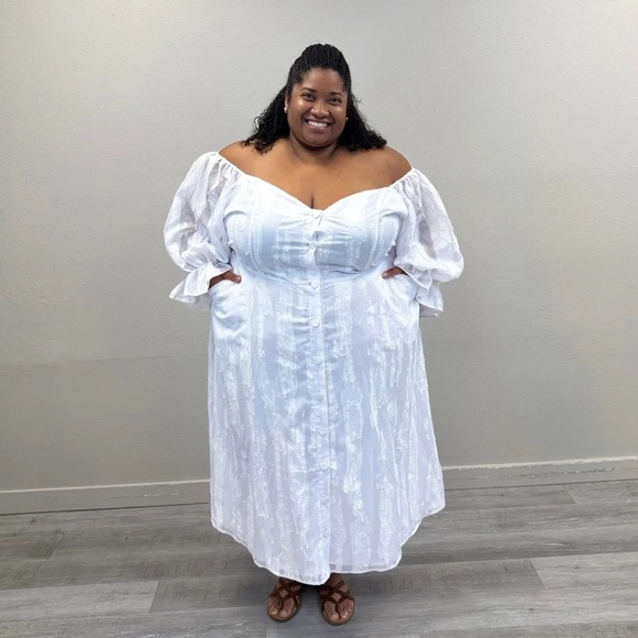 Bridal By Eloquii Sweetheart Neck Dress - New - Size 28 - Picture 5 of 6